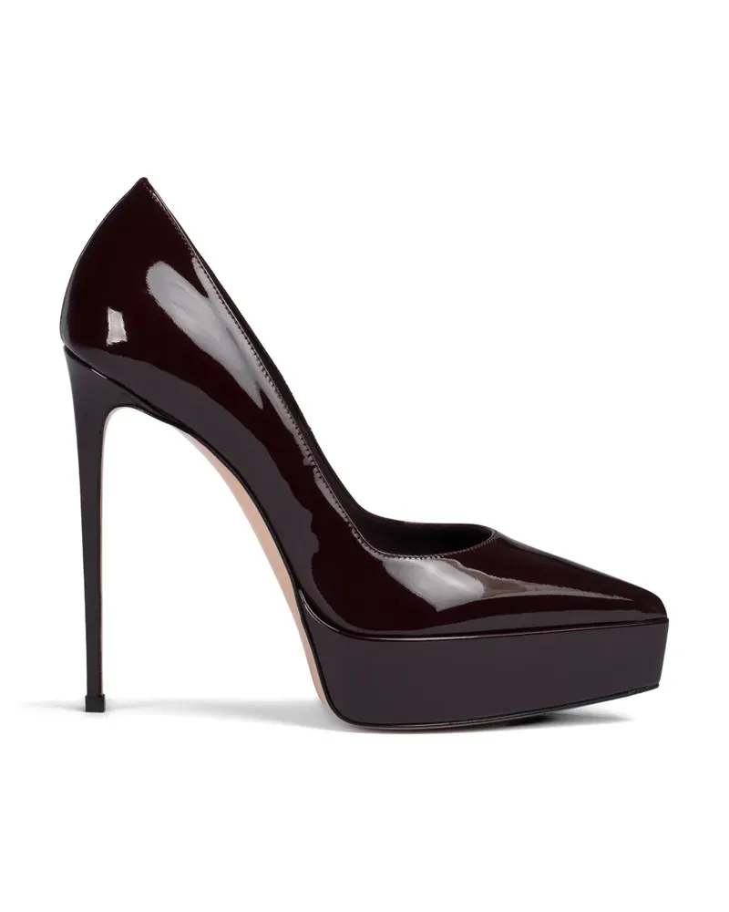 Le Silla 140mm Uma leather heeled pumps - Rot Rot