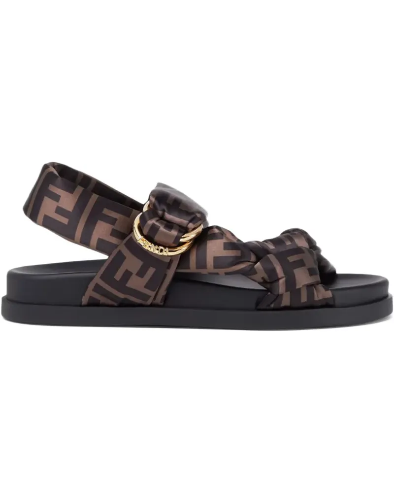 Fendi Feel Sandalen mit FF - Braun Braun