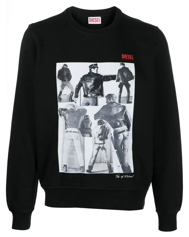 Diesel PR GINN Sweatshirt - Schwarz Schwarz