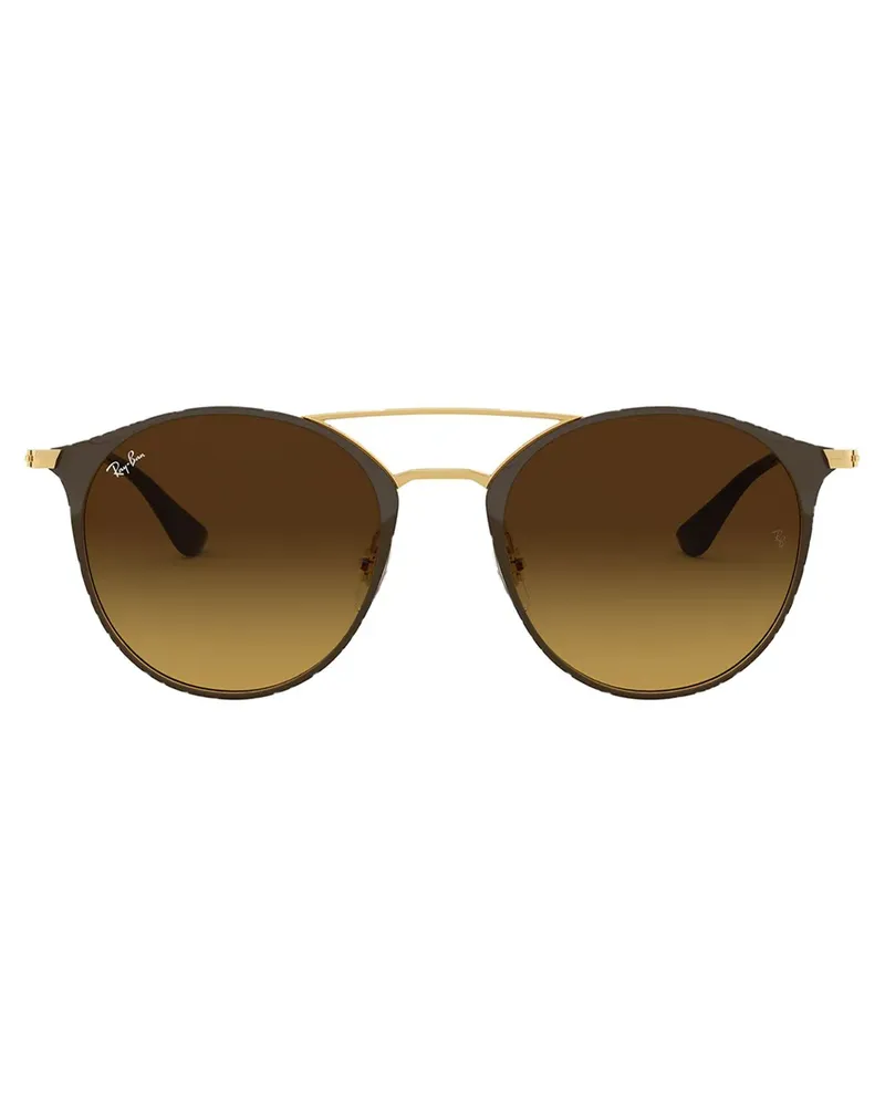 Ray Ban Runde Sonnenbrille mit Farbverlauf - Braun Braun