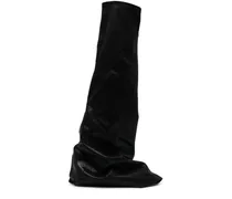 slouchy layered knee-high boots