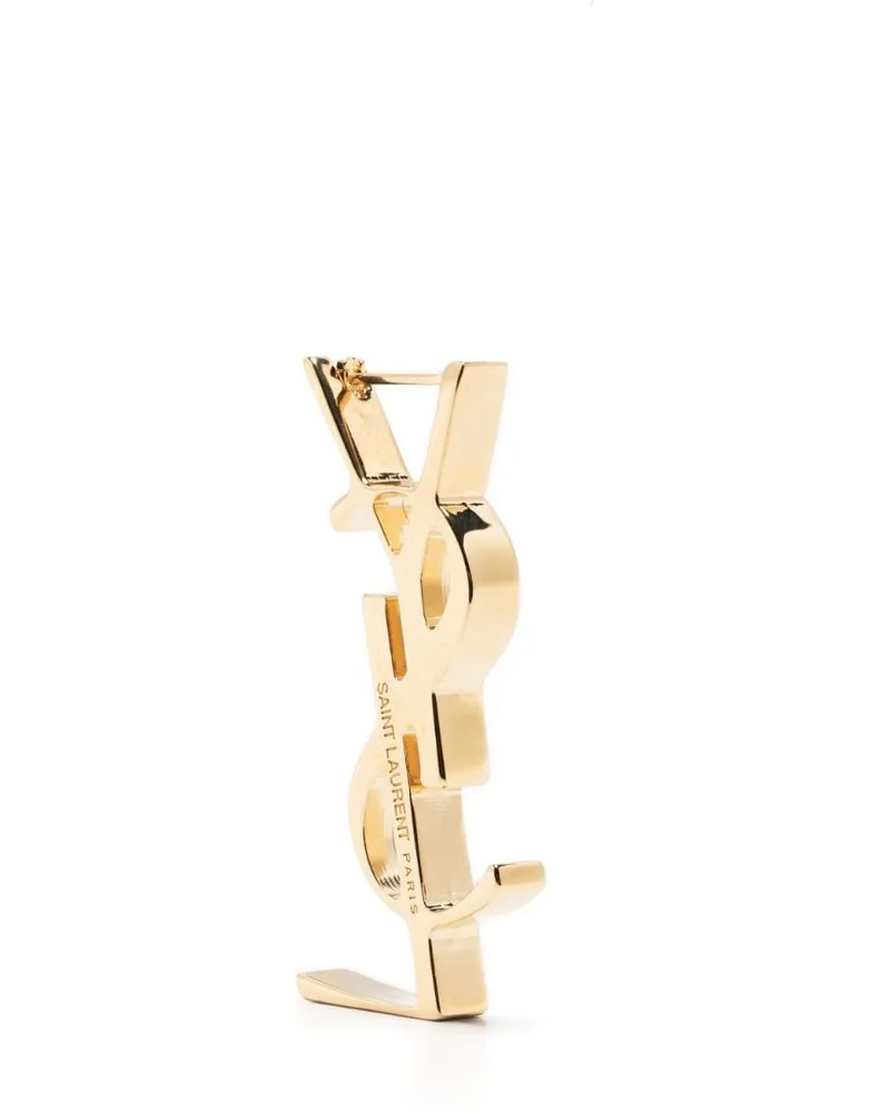 Saint Laurent Ohrring mit Monogramm - Gold Gold