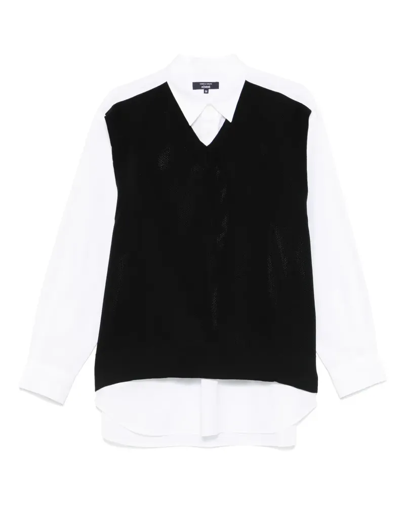 Comme des Garçons Hemd im Layering-Look - Weiß Weiß