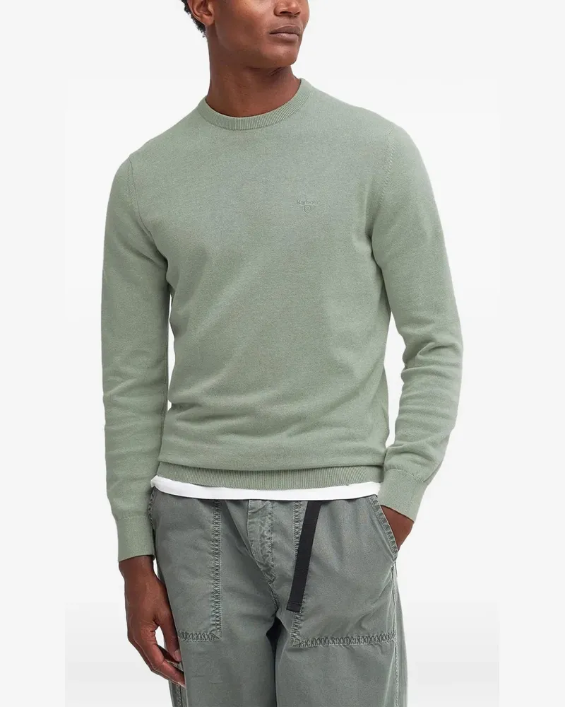 Barbour logo-embroidered sweater - Grün Grün