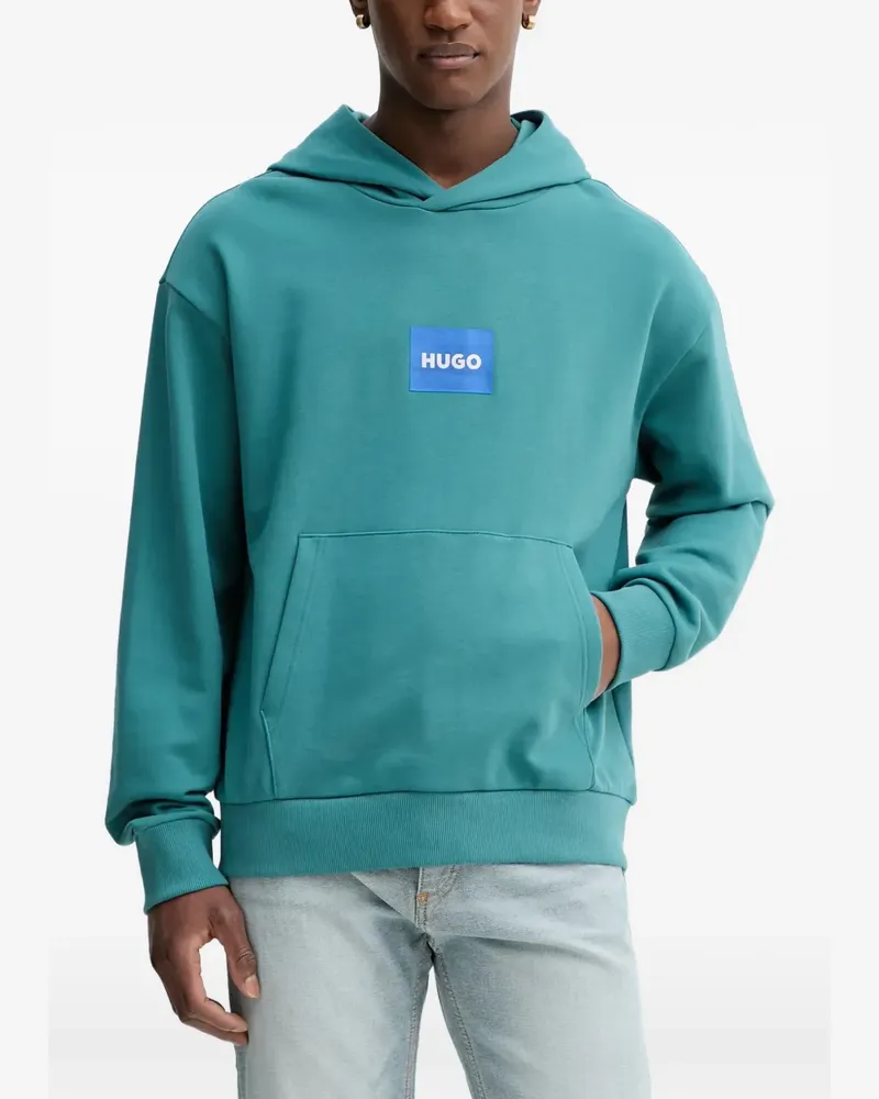 HUGO BOSS Hoodie mit Patch - Blau Blau