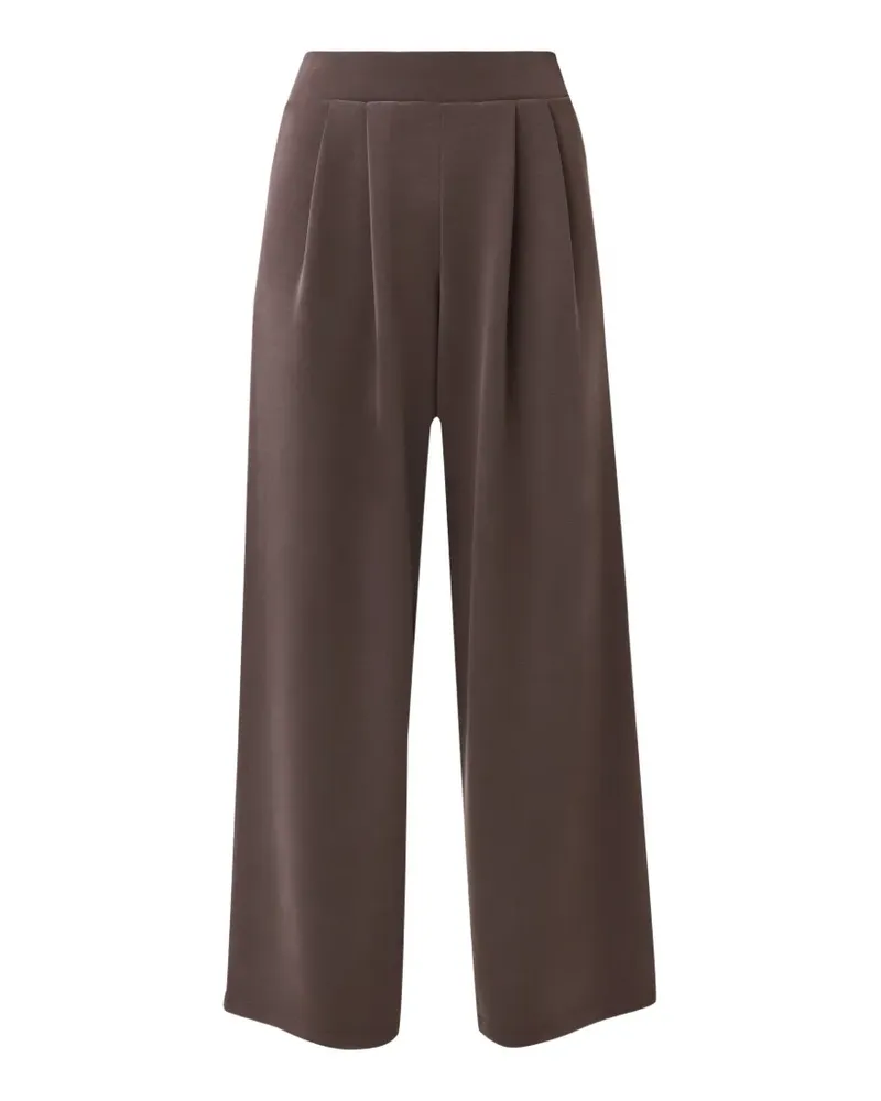 Sweaty Betty Sand Wash Wide-Leg-Hose mit Falten - Braun Braun