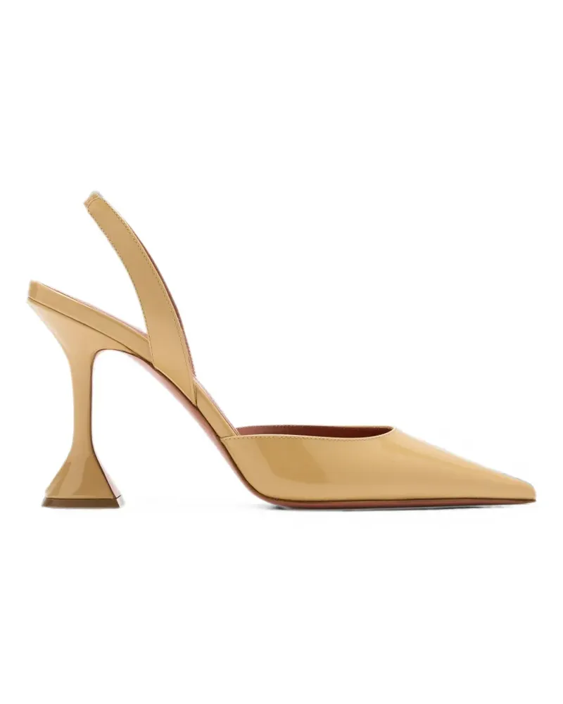 Amina Muaddi Holli 95 slingback pumps - Nude Nude