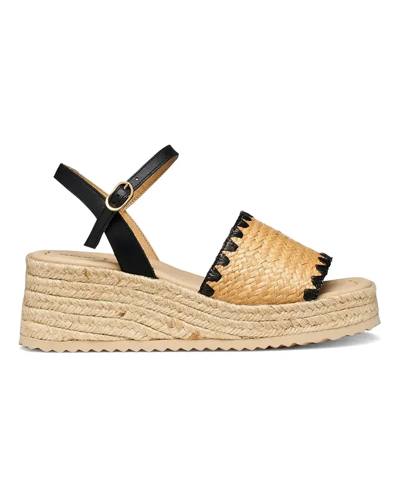 Geox woven platform espadrilles - Nude Nude