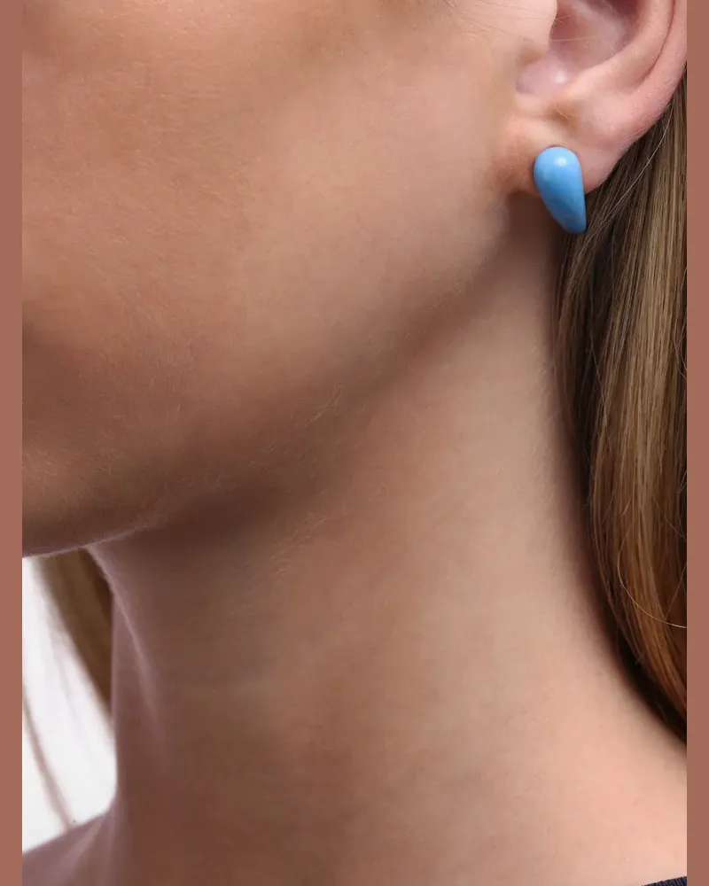 Eshvi Fang Ohrringe - Blau Blau
