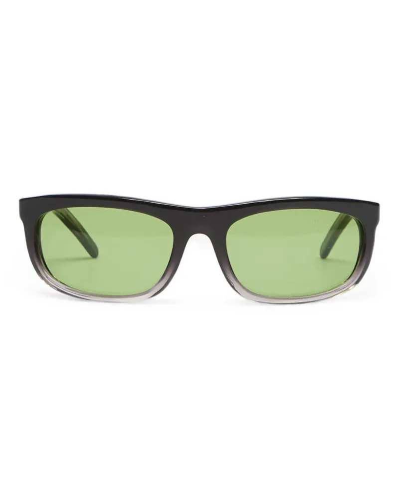 Our Legacy Eckige Shelter Sonnenbrille - Grau Grau
