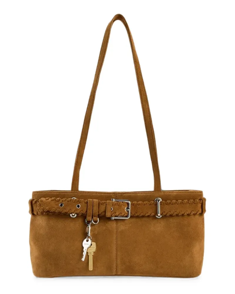 OSOI braided buckled shoulder bag - Braun Braun