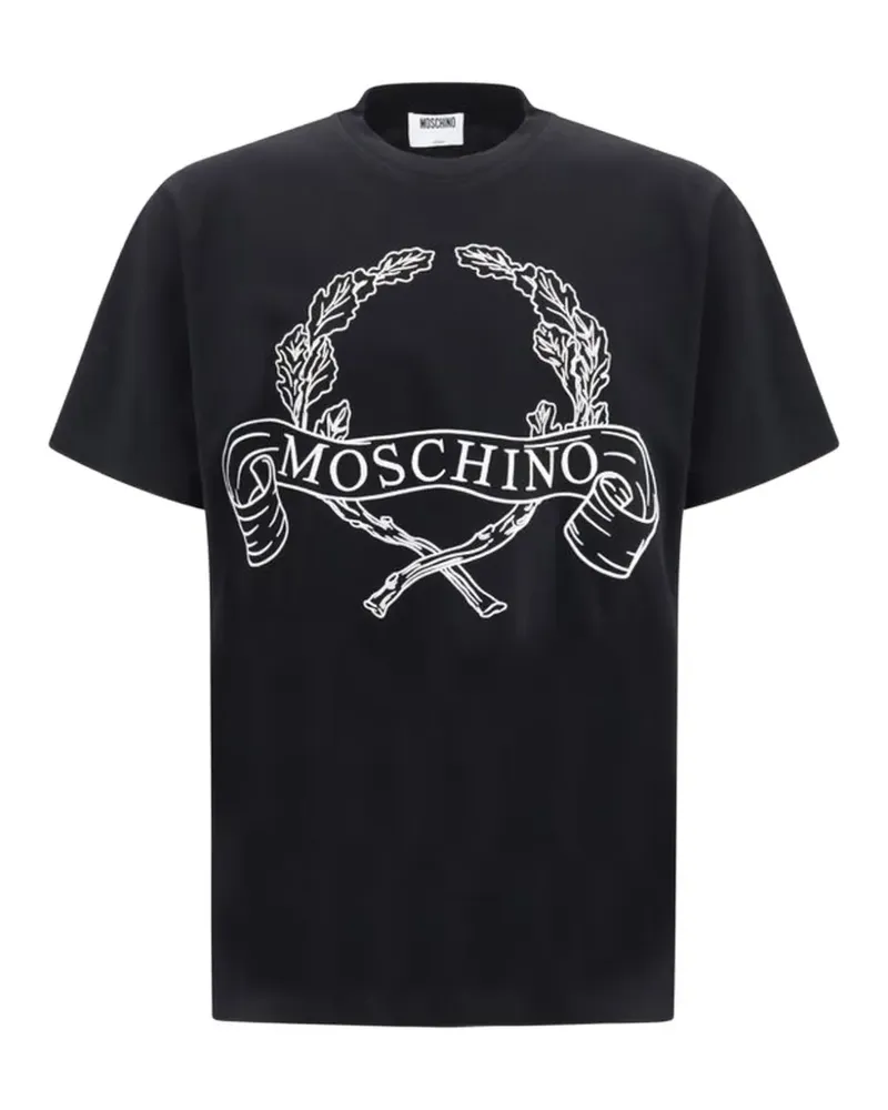 Moschino logo-print T-shirt - Schwarz Schwarz
