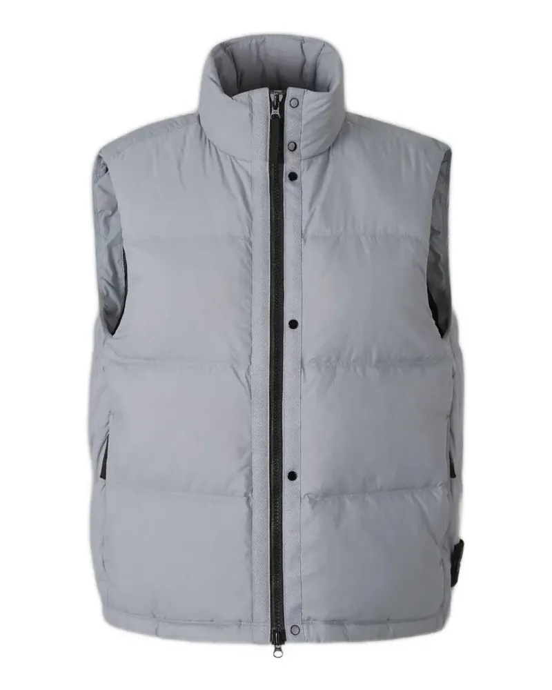 Stone Island logo-patch gilet - Grau Grau