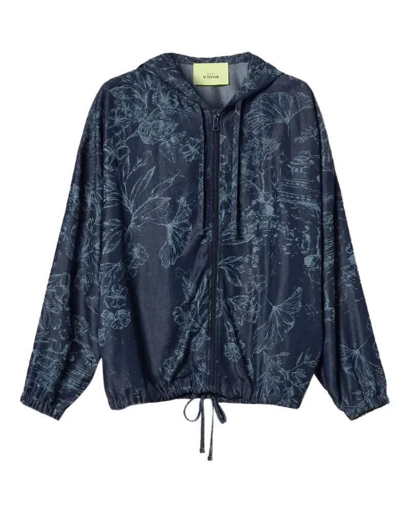 Twin-Set Jacke mit Print - Blau Blau