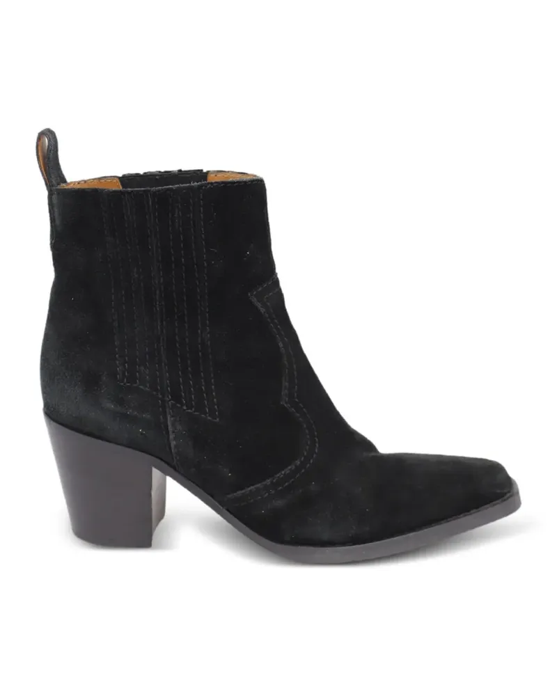 Ganni Western ankle boots - Schwarz Schwarz