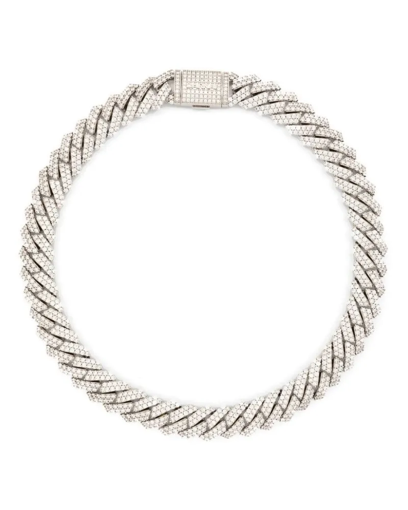 DARKAI Choker mit Perlen - Silber Silber