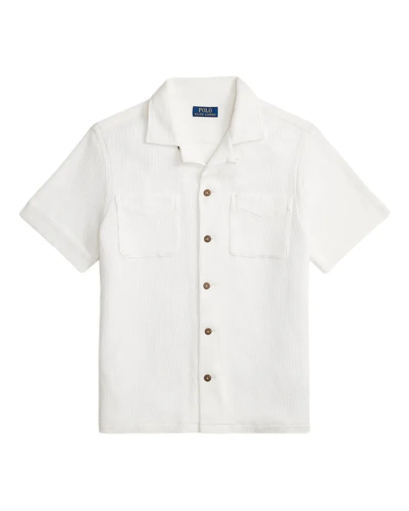 Ralph Lauren Waffelstrick-Hemd mit aufgesetzten Taschen - Nude Nude