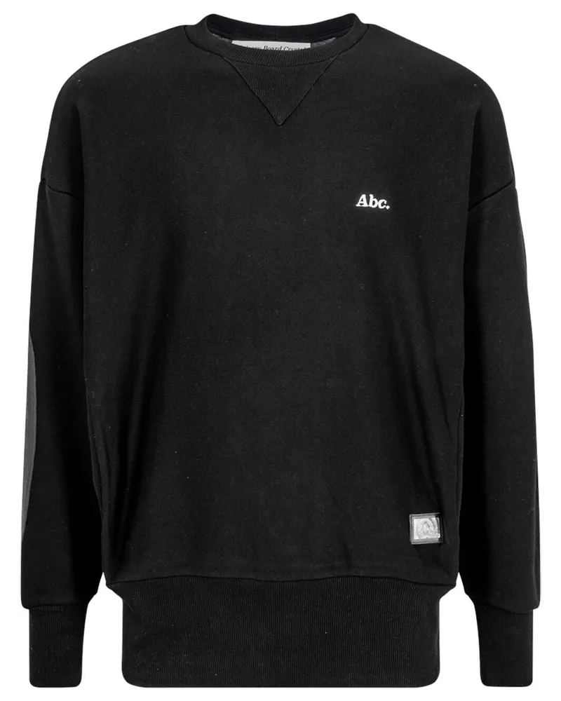 Abc. Sweatshirt mit Logo-Stickerei Schwarz