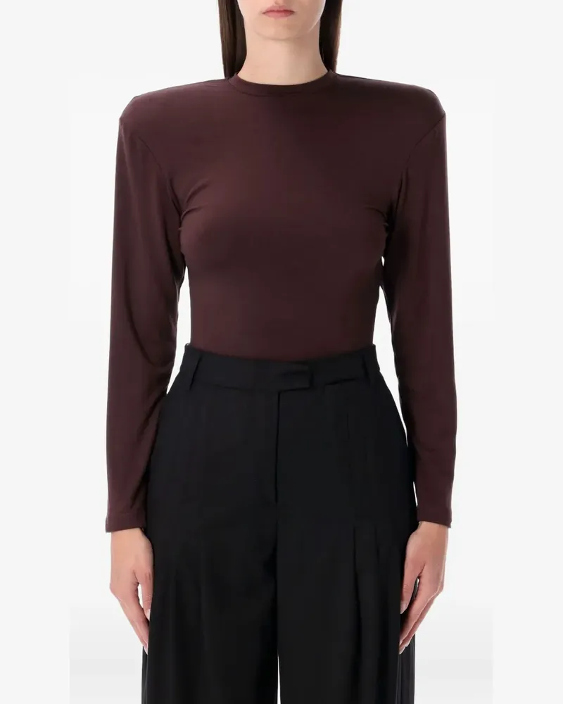 Magda Butrym long-sleeves bodysuit - Braun Braun
