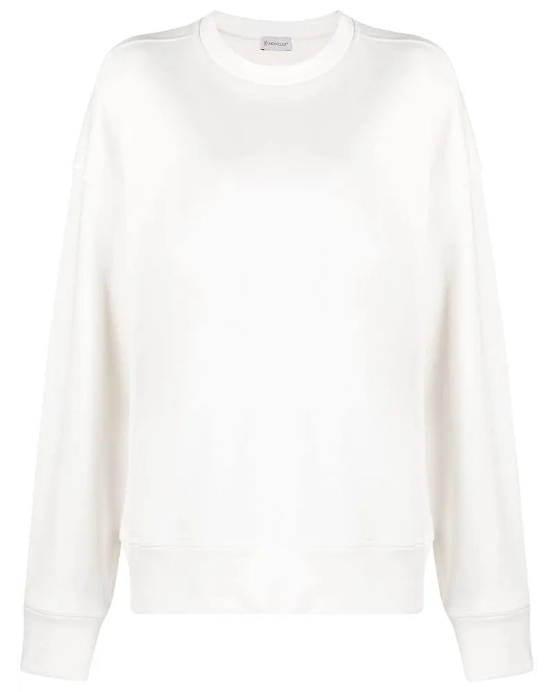 Moncler Sweatshirt mit Logo-Print - Weiß Weiß