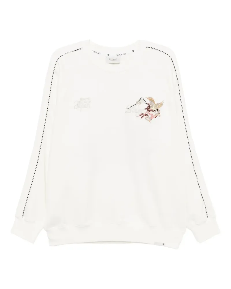 BAPE Sweatshirt mit Logo-Stickerei - Nude Nude