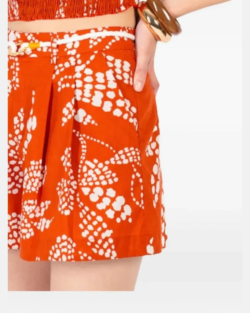Poupette St Barth Chantal Shorts mit Print - Orange Orange