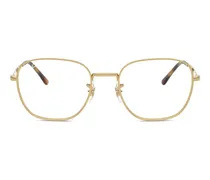 Brille mit eckigem Gestell - Gold