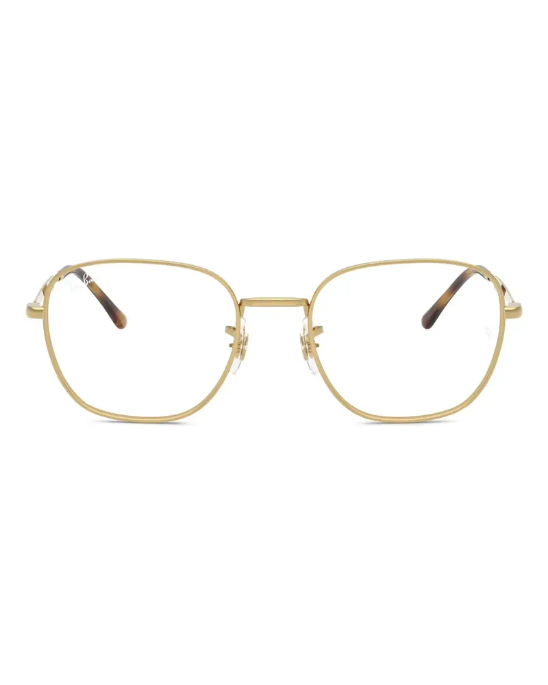Ray Ban Brille mit eckigem Gestell - Gold Gold