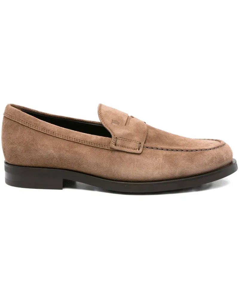 TOD'S Penny-Loafer aus Wildleder - Braun Braun