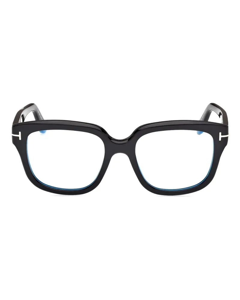 Tom Ford Brille mit eckigem Gestell - Schwarz Schwarz