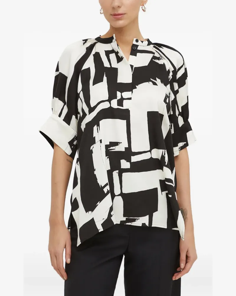 Day Birger et Mikkelsen Gemusterte Bluse - Weiß Weiß