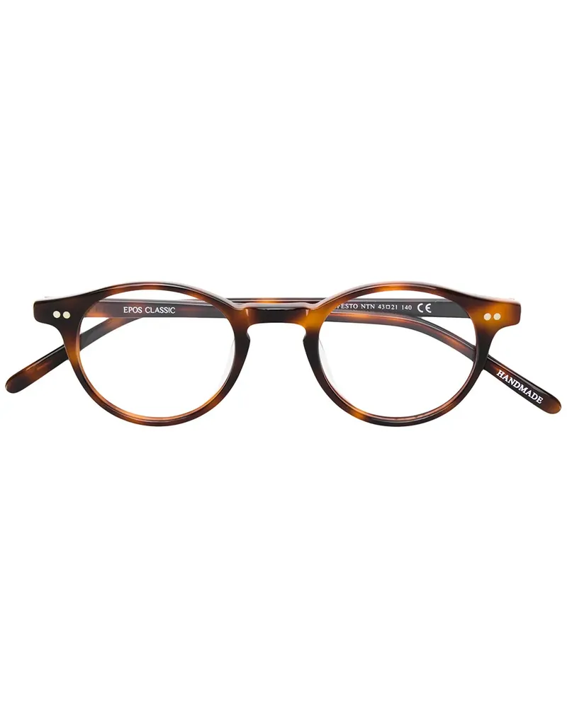 EPOS Runde Brille - Braun Braun