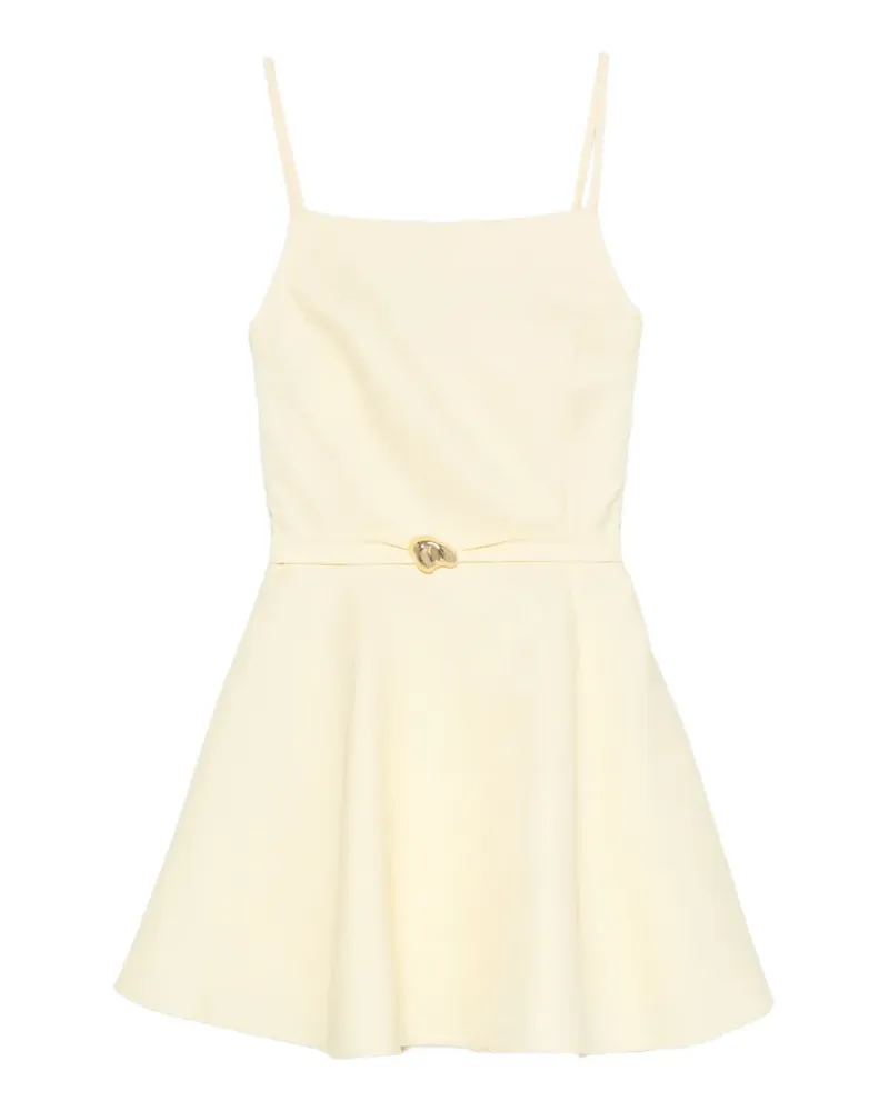 Maje belted flared dress - Gelb Gelb