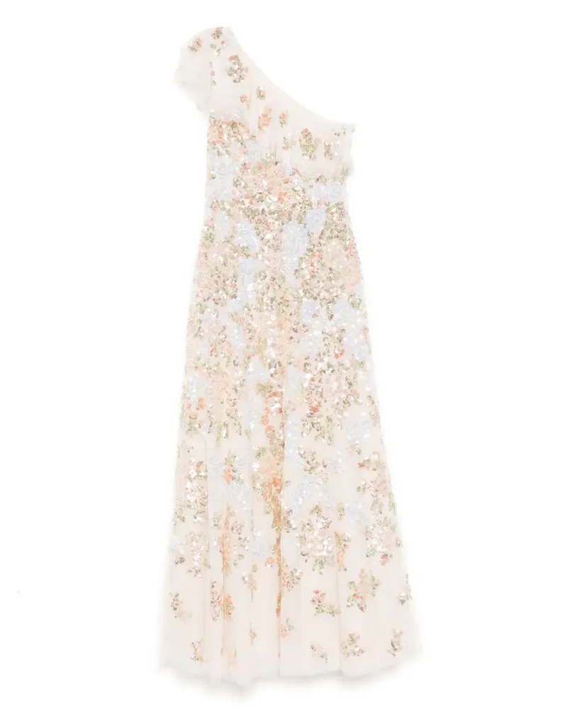 Needle & Thread Kleid mit Paillettenverzierung - Nude Nude