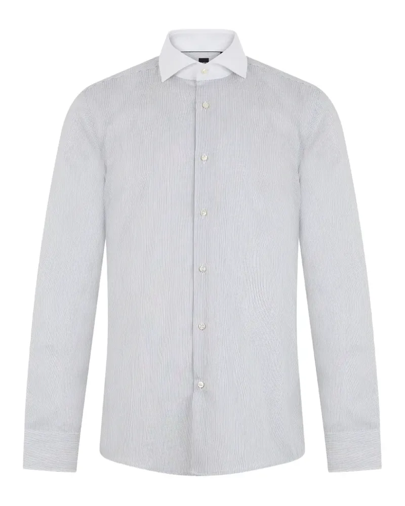 HUGO BOSS striped long-sleeve shirt - Weiß Weiß