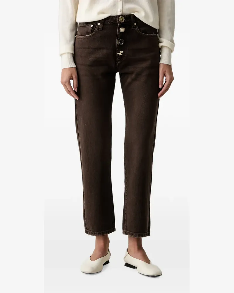 VICOLO embellished straight-leg jeans - Braun Braun