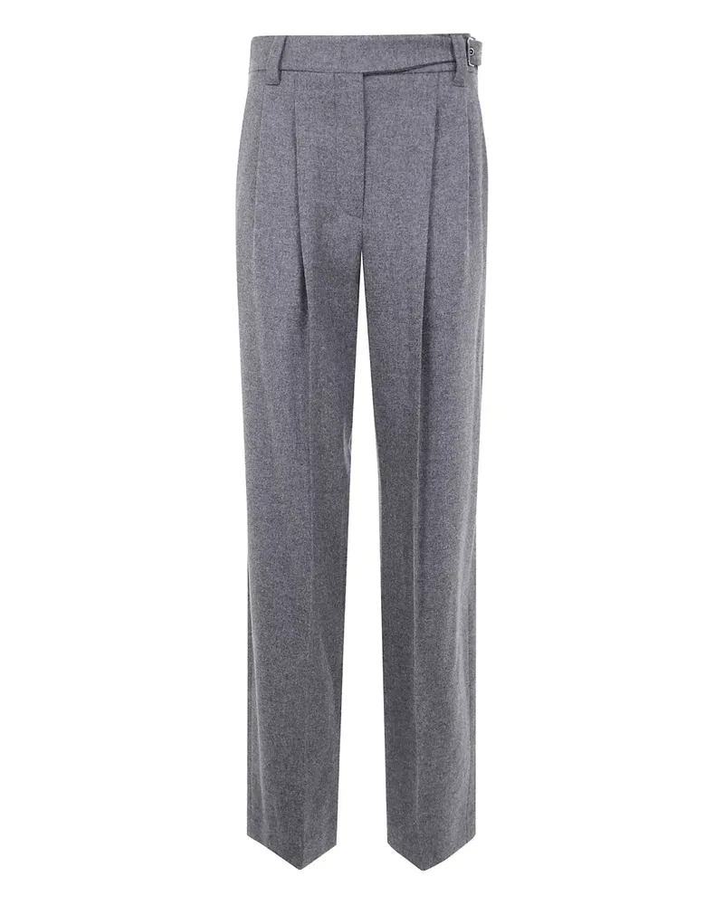 Brunello Cucinelli Plissierte Hose mit Gürtel - Grau Grau