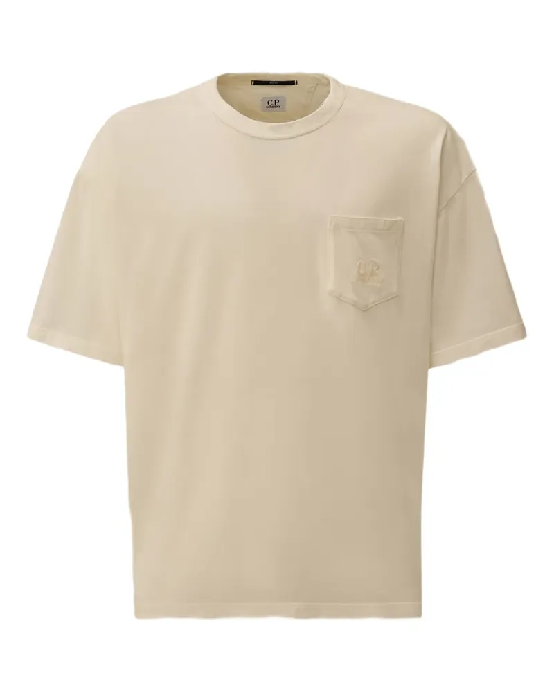 C.P. Company T-Shirt mit bestickten Taschen - Weiß Weiß