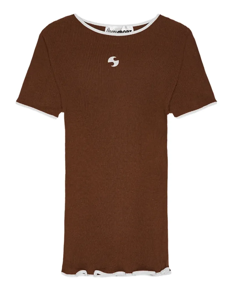 OpéraSPORT Nahtloses Jaya T-Shirt - Braun Braun