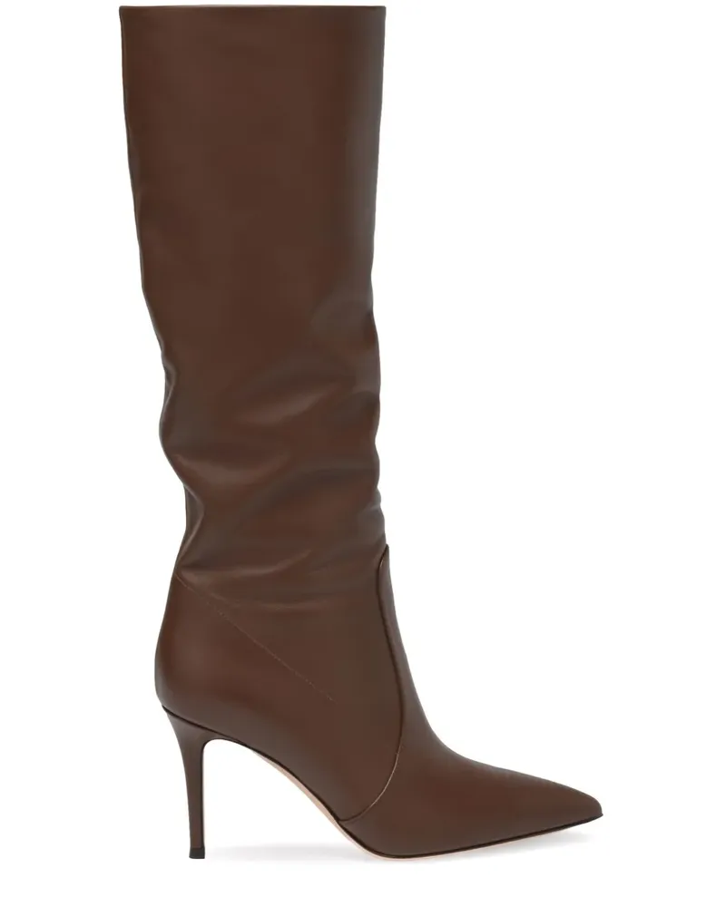 Gianvito Rossi Hansen Stiefel 85mm - Braun Braun