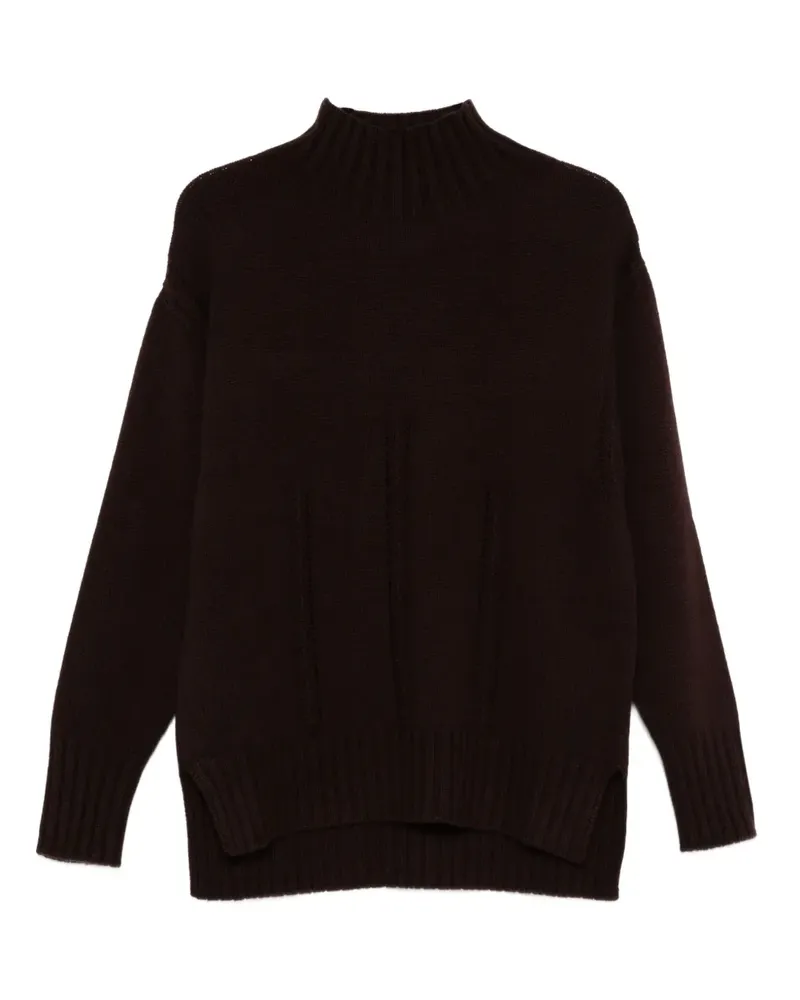 Tom Ford Gerippter Pullover mit Stehkragen - Braun Braun