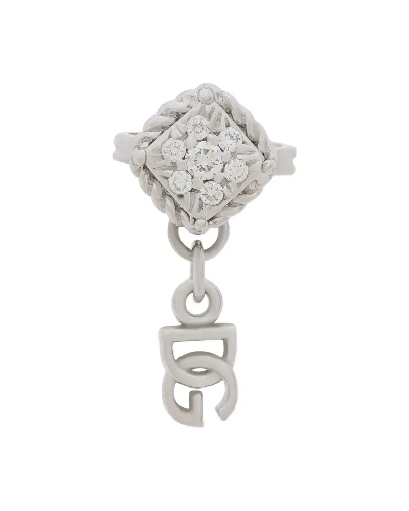 Dolce & Gabbana 18kt Weißgoldohrring Weiß