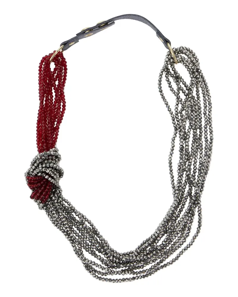 Antonelli Firenze Halskette mit Knotendetail - Silber Silber