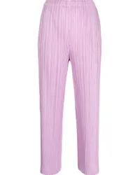 Issey Miyake Cropped-Hose mit Falten Violett