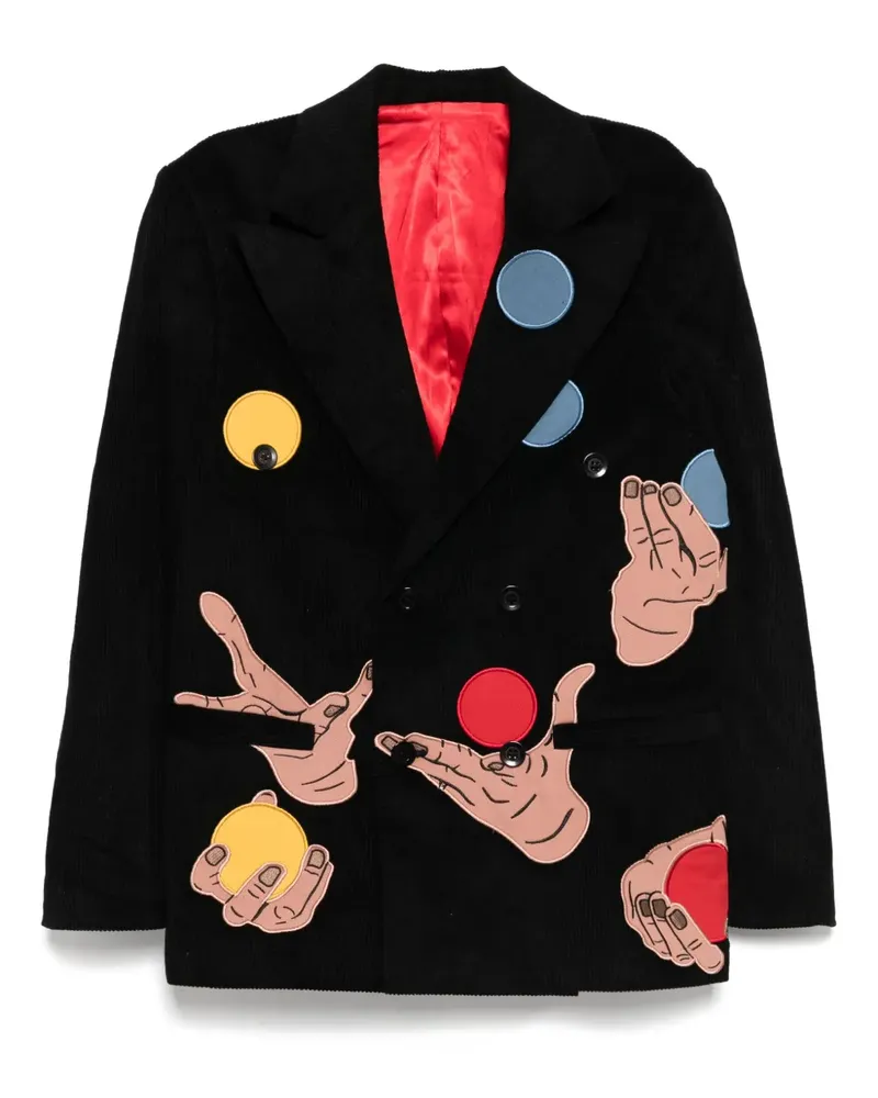 KidSuper Juggler Hands Sakko - Schwarz Schwarz