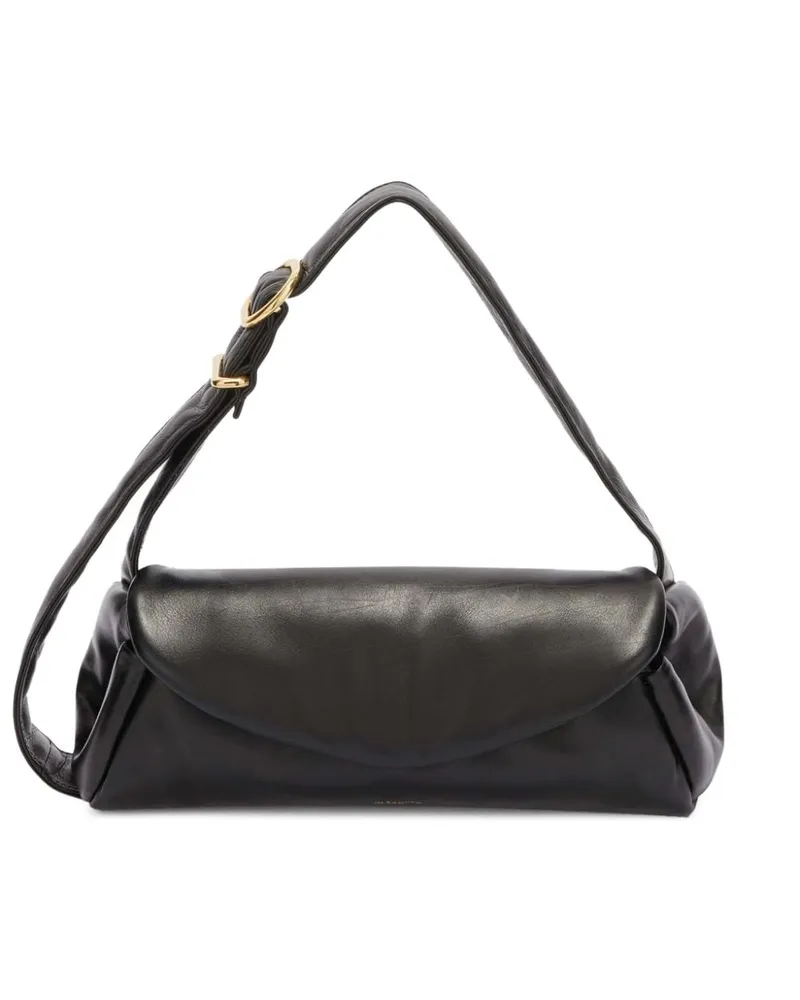 Jil Sander Kleine Cannolo Schultertasche - Schwarz Schwarz
