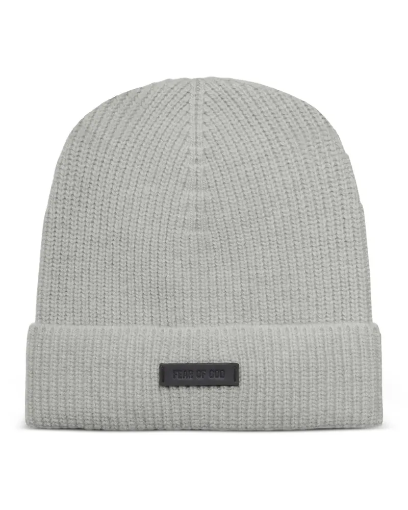 Fear of God Gerippte Beanie - Grau Grau