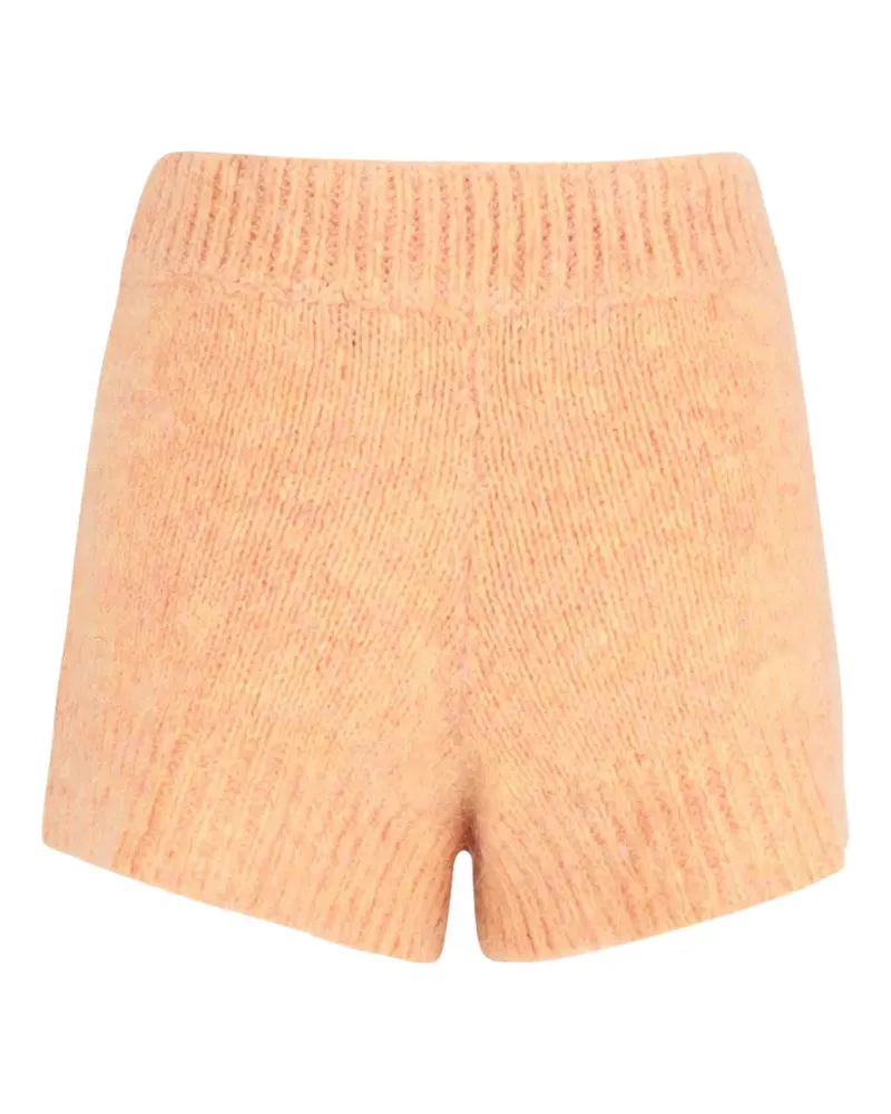 ROTATE Birger Christensen knitted high-waist shorts - Orange Orange