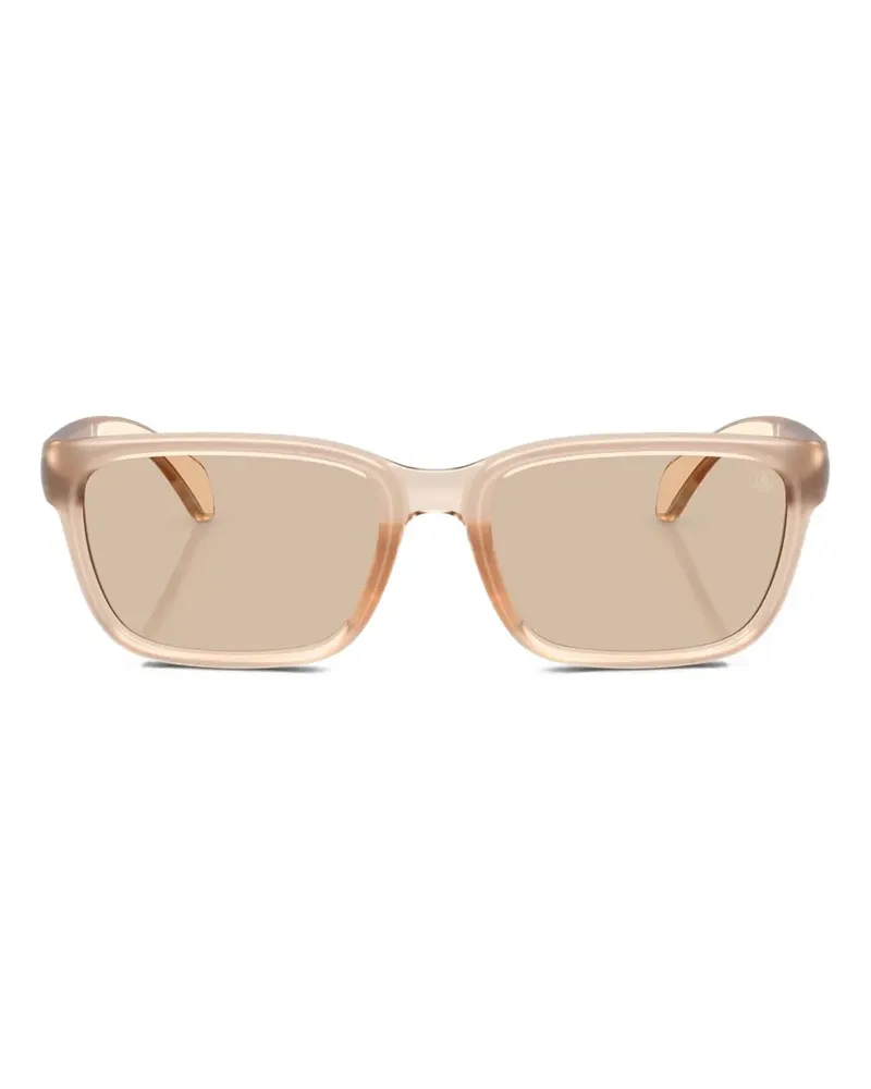 Moncler Slicka Sonnenbrille mit eckigem Gestell - Rosa Rosa