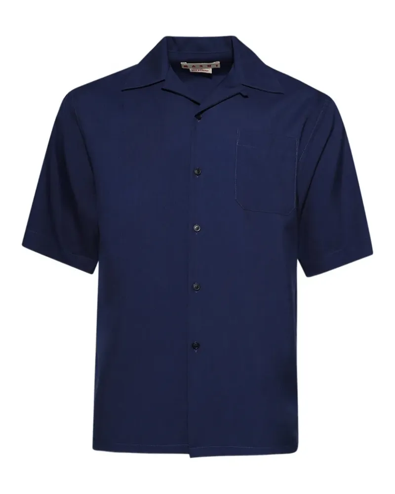 Marni pocket short-sleeve shirt - Blau Blau